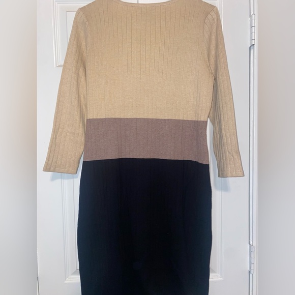 CALVIN KLEIN KNIT DRESS- SZ L - Picture 2 of 4